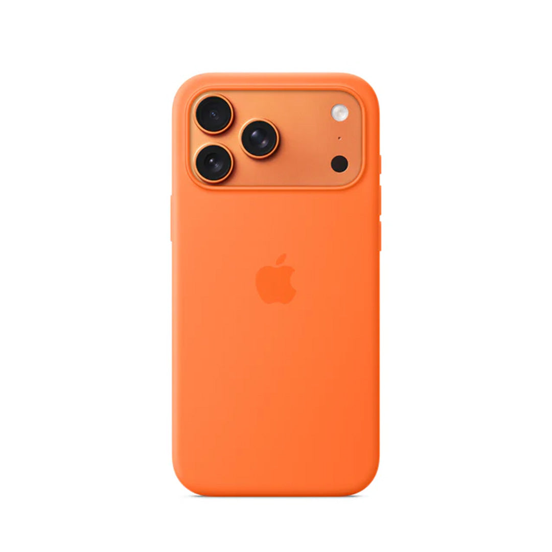 Apple iPhone 17 Pro Max Silicone Case with MagSafe | Orange Apple iPhone 17 Pro Max Silicone Case with MagSafe | Orange